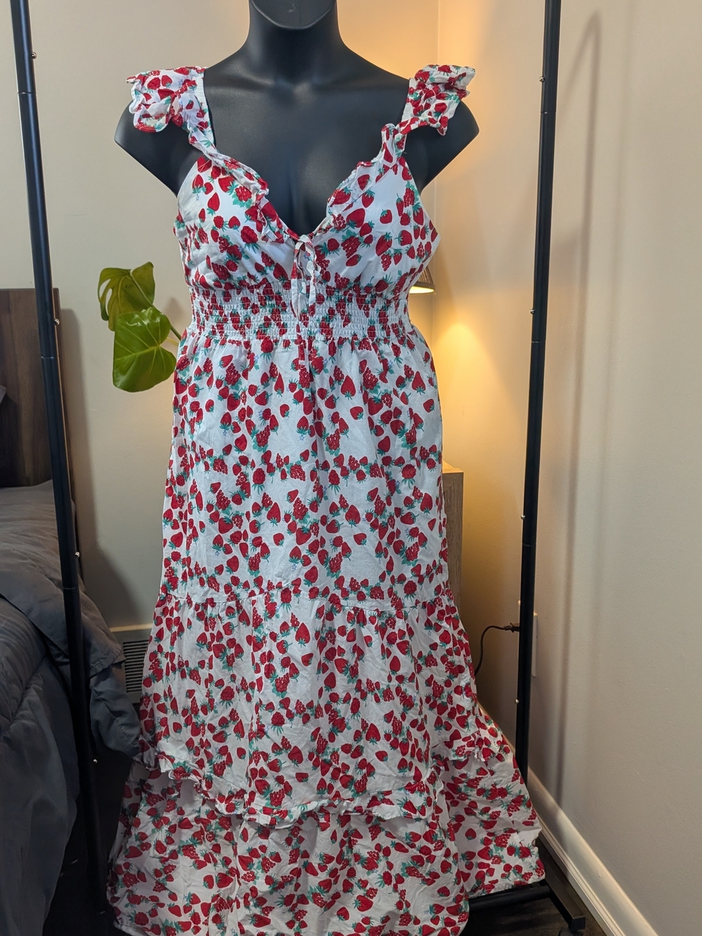 Betsey Johnson 100% cotton Tierd Maxi Dress